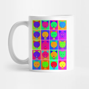 Pop Art Cartoon Cats Mug